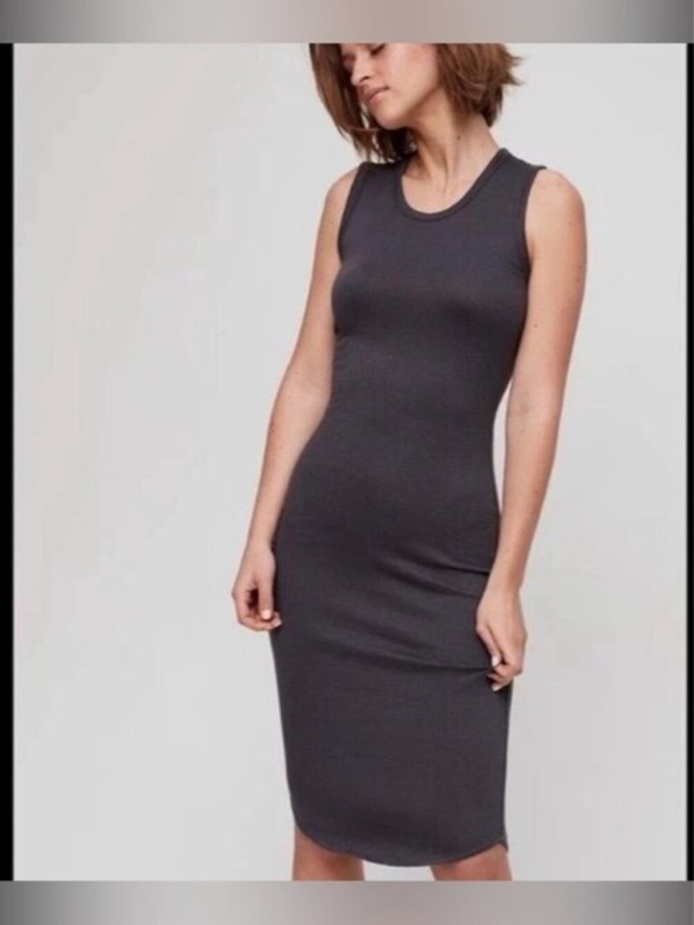 Aritzia Wilfred Free Bruni Jersey Knit Midi Dress